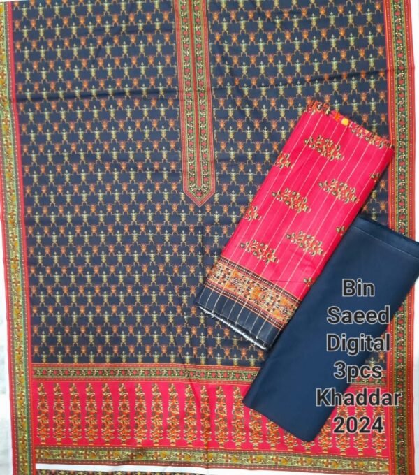 Bin Saeed Unstitched Digital Printed Khaddar Collection