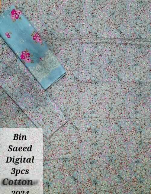 Bin Saeed Unstitched Digital Printed Cotton Collection