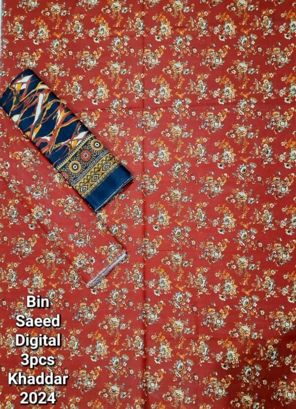 Bin Saeed Unstitched Digital Printed Khaddar Collection