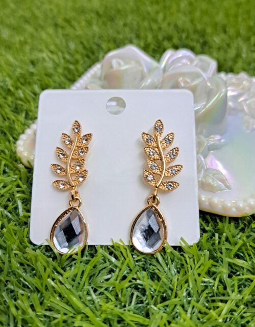 Classic Leaf Teardrop Earrings