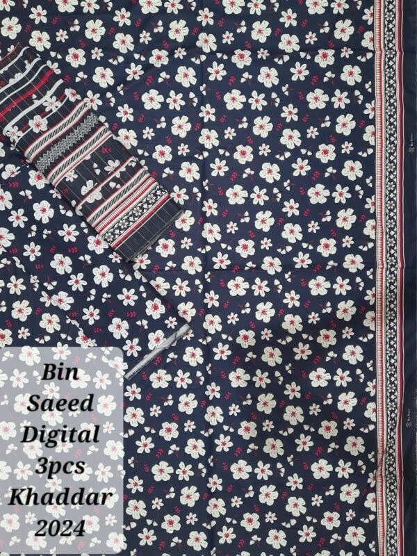 Bin Saeed Unstitched Digital Printed Khaddar Collection