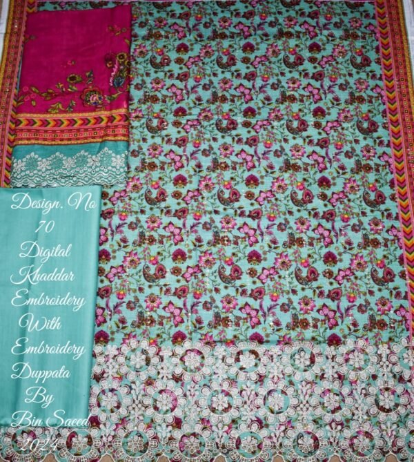 Bin Saeed Unstitched Khaddar Embroidered Collection