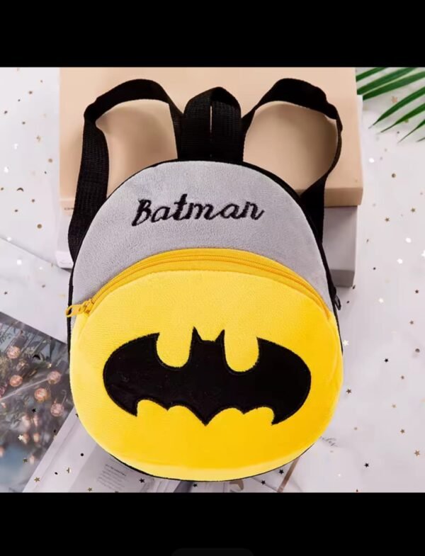 Premium Quality Cartoon Character Backpack for Small Kids - Batman