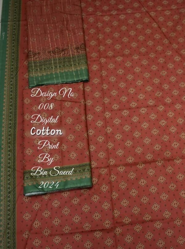 Bin Saeed Unstitched Digital Printed Cotton Collection