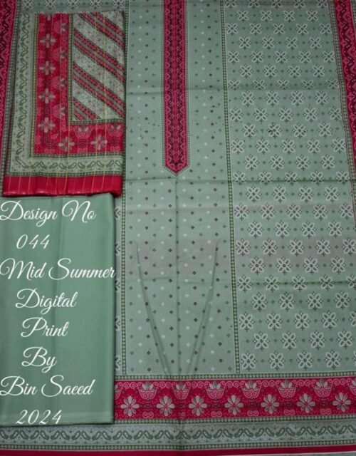Bin Saeed Unstitched Digital Printed Cotton Collection