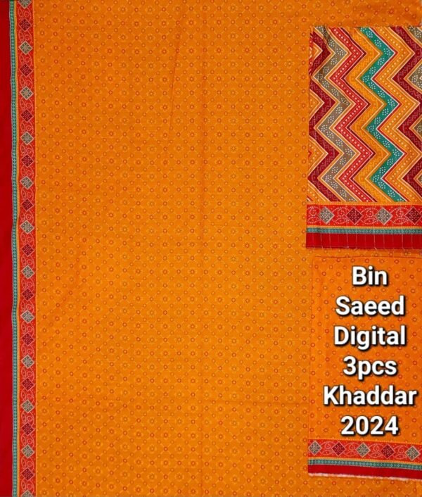 Bin Saeed Unstitched Digital Printed Khaddar Collection