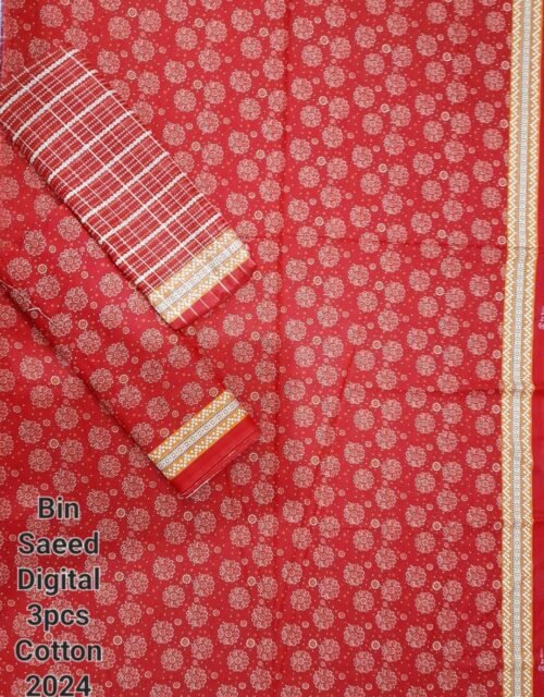 Bin Saeed Unstitched Digital Printed Cotton Collection
