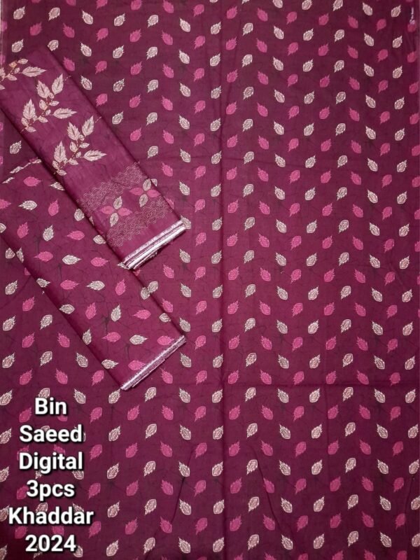 Bin Saeed Unstitched Digital Printed Khaddar Collection