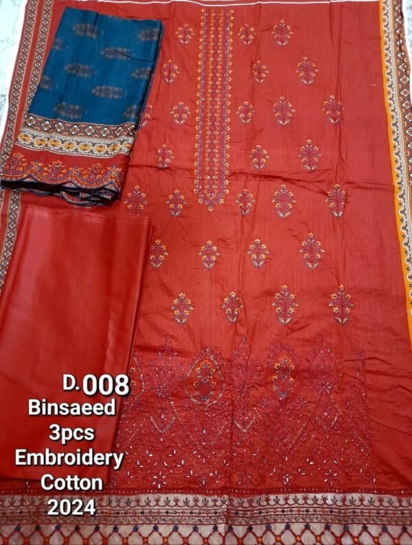 Bin Saeed Unstitched Cotton Embroidered Collection