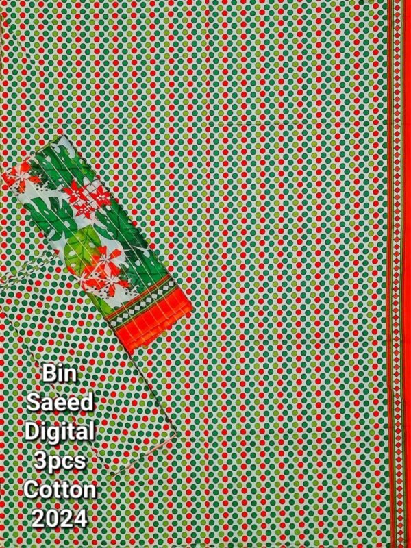 Bin Saeed Unstitched Digital Printed Cotton Collection