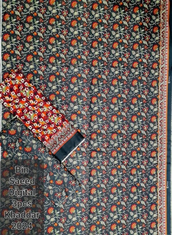 Bin Saeed Unstitched Digital Printed Khaddar Collection