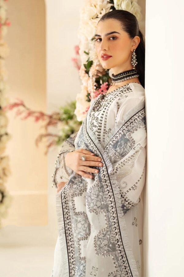 LUXE by ALIZEH — LUXURY RAW SILK - AF-RS-04-DOVE - Image 3