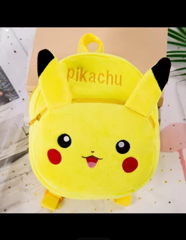 Premium Quality Cartoon Character Backpack for Small Kids - Pikachu