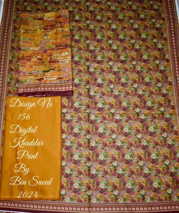 Bin Saeed Unstitched Digital Printed Khaddar Collection