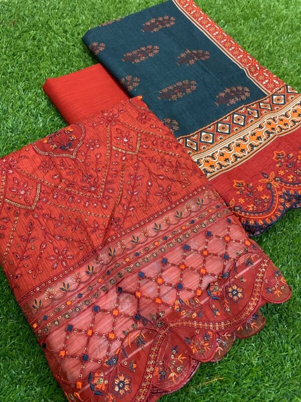 Bin Saeed Unstitched Khaddar Embroidered Collection