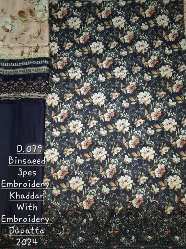 Bin Saeed Unstitched Khaddar Embroidered Collection