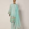 Bin Saeed Stitched 3 Piece Printed Cotton Collection '2024 - Light Blue - Image 3