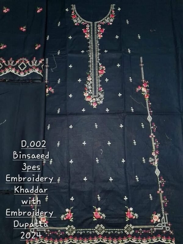 Bin Saeed Unstitched Khaddar Embroidered Collection