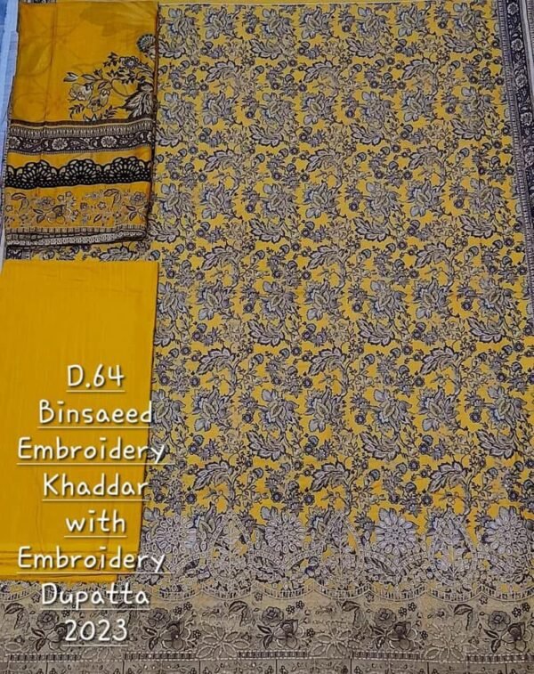 Bin Saeed Unstitched Khaddar Embroidered Collection