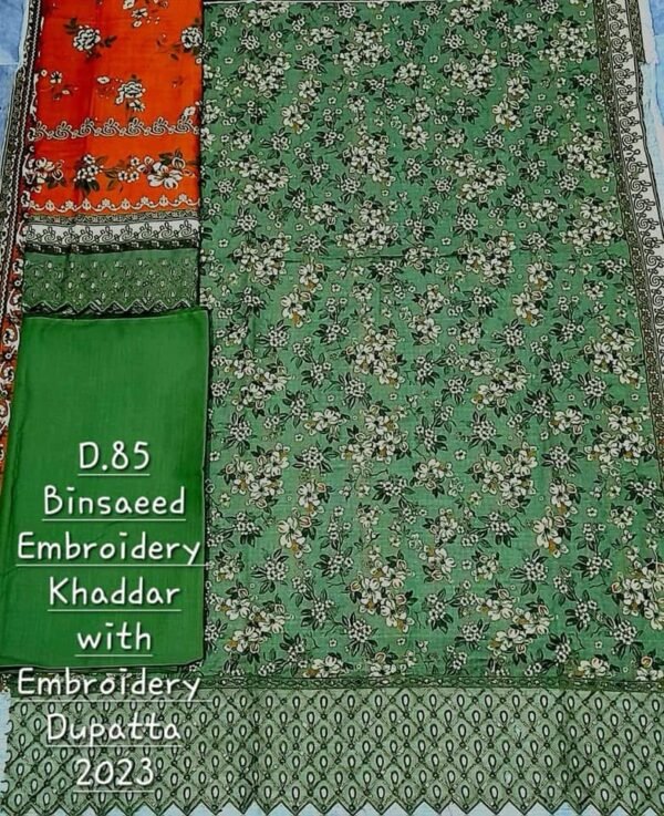 Bin Saeed Unstitched Khaddar Embroidered Collection