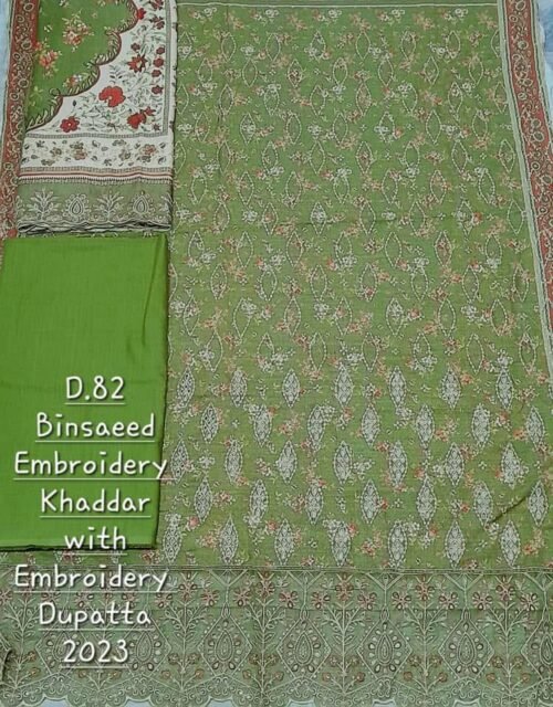 Bin Saeed Unstitched Khaddar Embroidered Collection