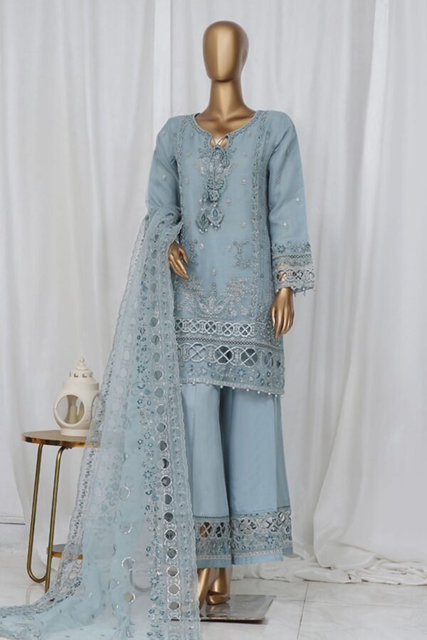Mahpara By Sada Bahar Stitched 3 Piece Festive Formals Collection'2024-B-32-Azure