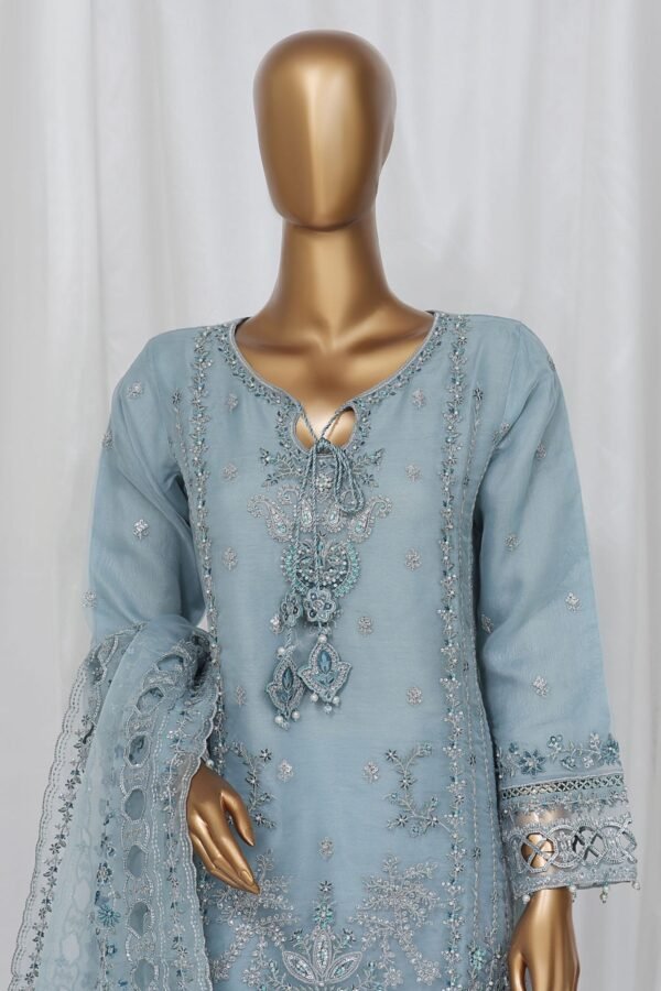 Mahpara By Sada Bahar Stitched 3 Piece Festive Formals Collection'2024-B-32-Azure - Image 2