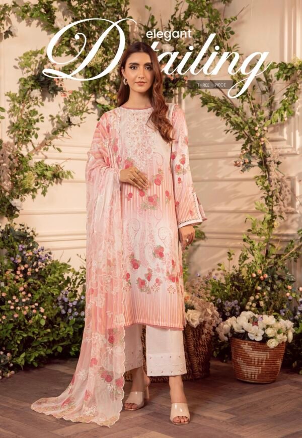 MEERA by Gull Jee - 3 PC UNSTITCHED (SHIRT TROUSER & DUPPATA) - A5