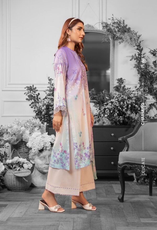 MEERA by Gull Jee - 3 PC UNSTITCHED (SHIRT TROUSER & DUPPATA) - A8 - Image 2