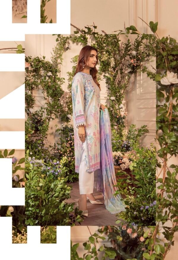 MEERA by Gull Jee - 3 PC UNSTITCHED (SHIRT TROUSER & DUPPATA) - A7 - Image 2