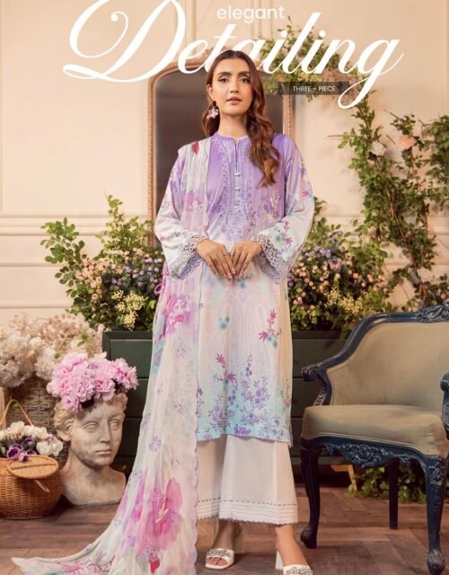 MEERA by Gull Jee - 3 PC UNSTITCHED (SHIRT TROUSER & DUPPATA) - A8