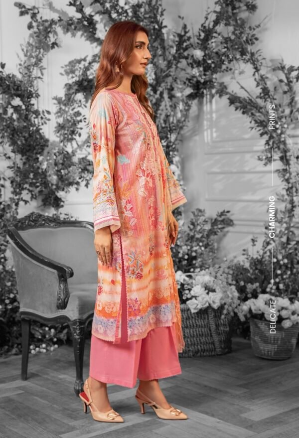 MEERA by Gull Jee - 3 PC UNSTITCHED (SHIRT TROUSER & DUPPATA) - A11 - Image 2