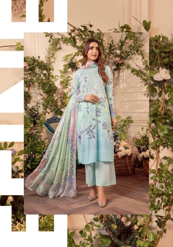 MEERA by Gull Jee - 3 PC UNSTITCHED (SHIRT TROUSER & DUPPATA) - A10 - Image 2