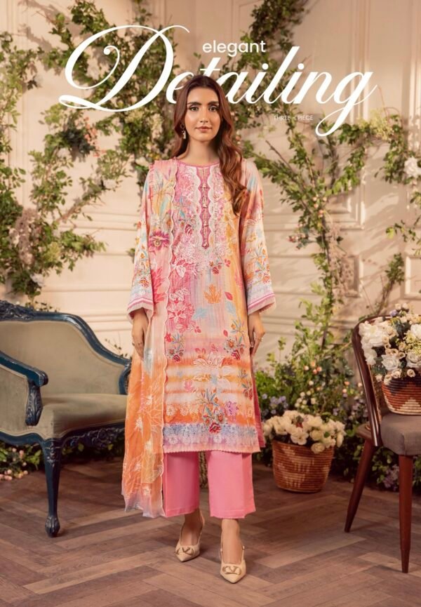 MEERA by Gull Jee - 3 PC UNSTITCHED (SHIRT TROUSER & DUPPATA) - A11