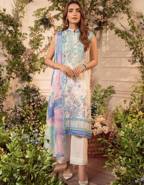 MEERA by Gull Jee - 3 PC UNSTITCHED (SHIRT TROUSER & DUPPATA) - A12