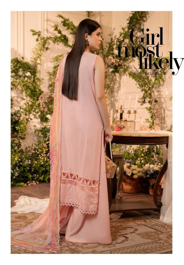 GUL PAIRHAN by Gull Jee - 3 PC UNSTITCHED (SHIRT TROUSER & DUPPATA) - D7 - Image 3
