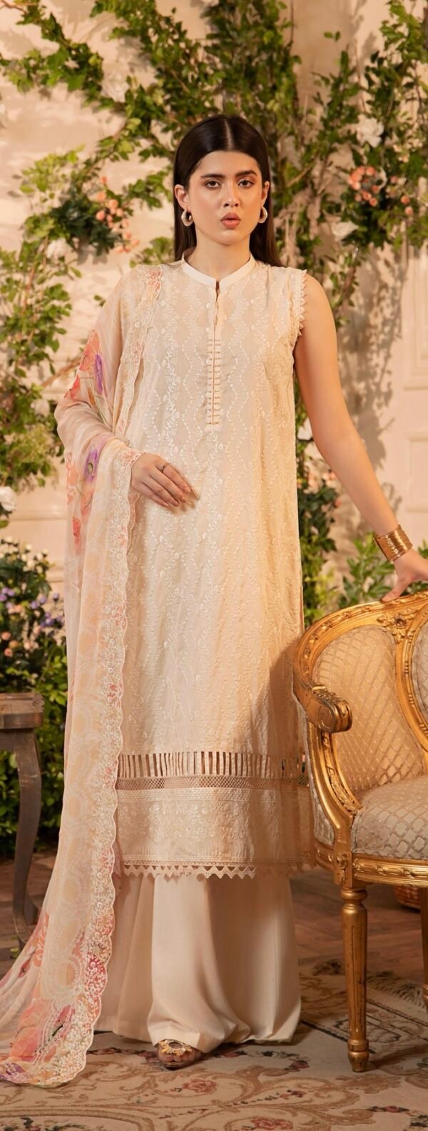 GUL PAIRHAN by Gull Jee - 3 PC UNSTITCHED (SHIRT TROUSER & DUPPATA) - D12