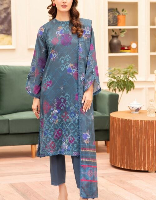 KROMA by Gull Jee - 3 PC UNSTITCHED (SHIRT TROUSER & DUPPATA) - D4