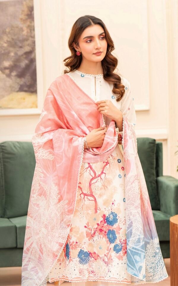 KROMA by Gull Jee - 3 PC UNSTITCHED (SHIRT TROUSER & DUPPATA) - D5