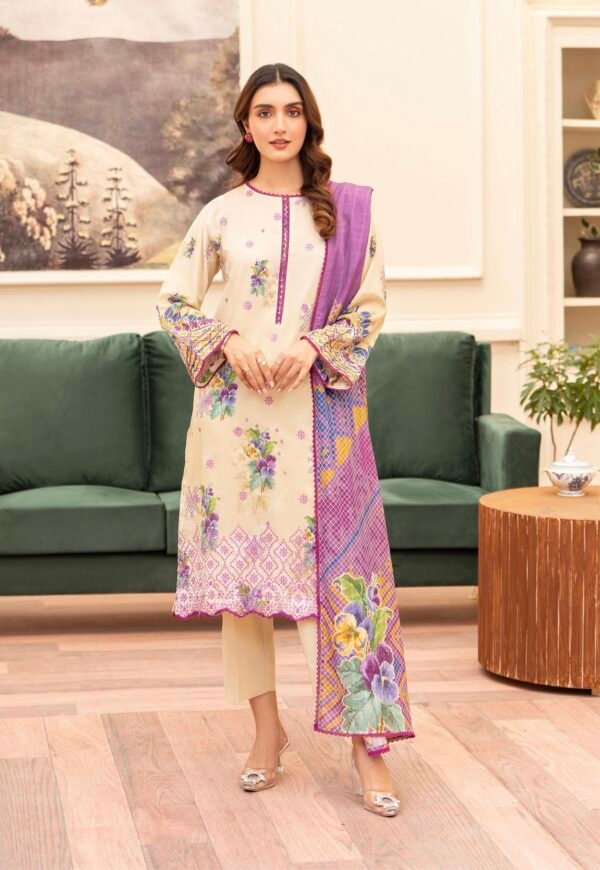 KROMA by Gull Jee - 3 PC UNSTITCHED (SHIRT TROUSER & DUPPATA) - D6