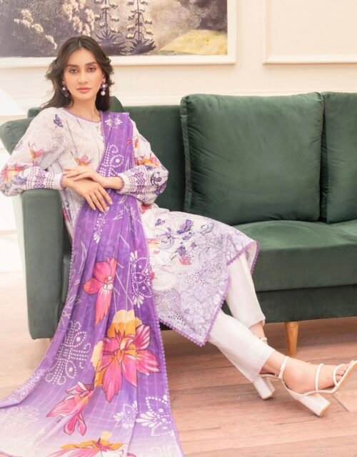 KROMA by Gull Jee - 3 PC UNSTITCHED (SHIRT TROUSER & DUPPATA) - D8