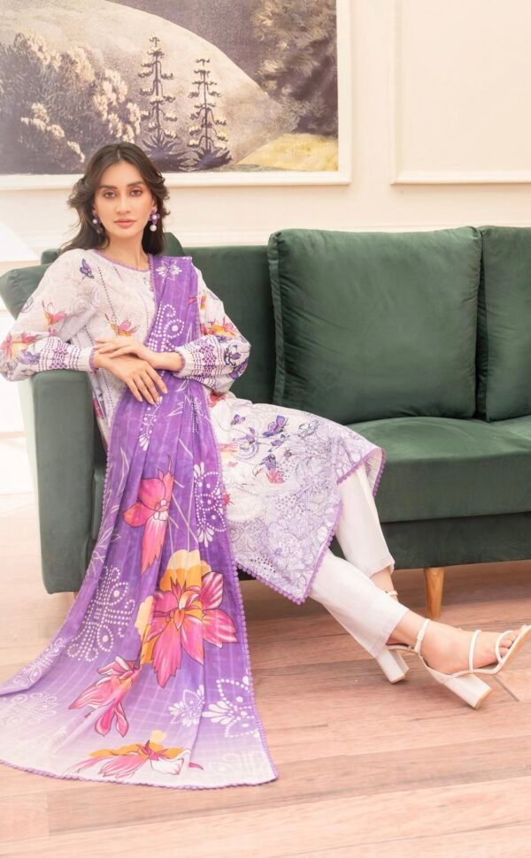KROMA by Gull Jee - 3 PC UNSTITCHED (SHIRT TROUSER & DUPPATA) - D8
