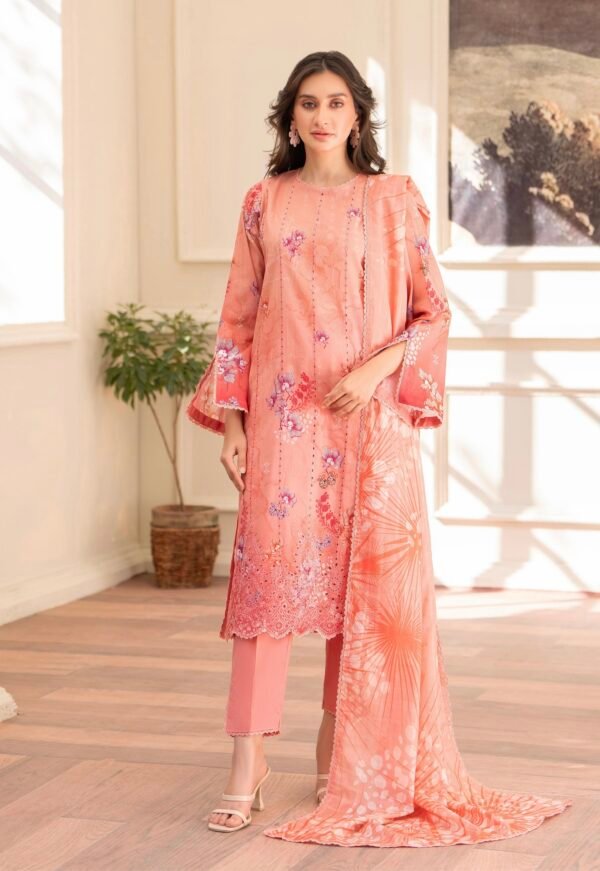 KROMA by Gull Jee - 3 PC UNSTITCHED (SHIRT TROUSER & DUPPATA) - D12