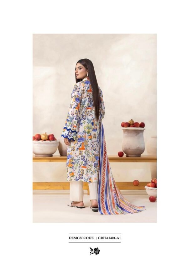 RHEA by Gull Jee Vol-01 - Unstitched 3 Piece Lawn Collection - A1 - Image 3