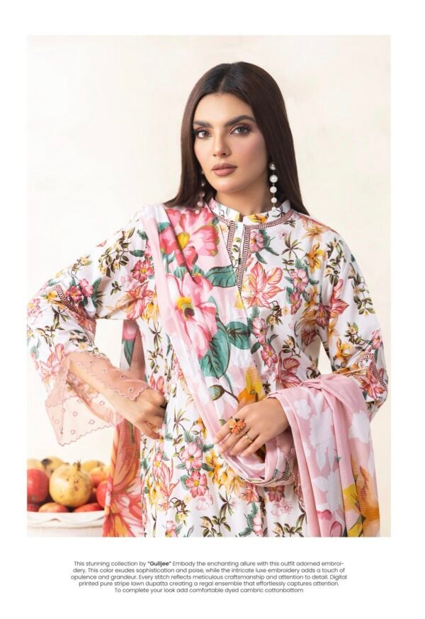 RHEA by Gull Jee Vol-01 - Unstitched 3 Piece Lawn Collection - A4 - Image 2