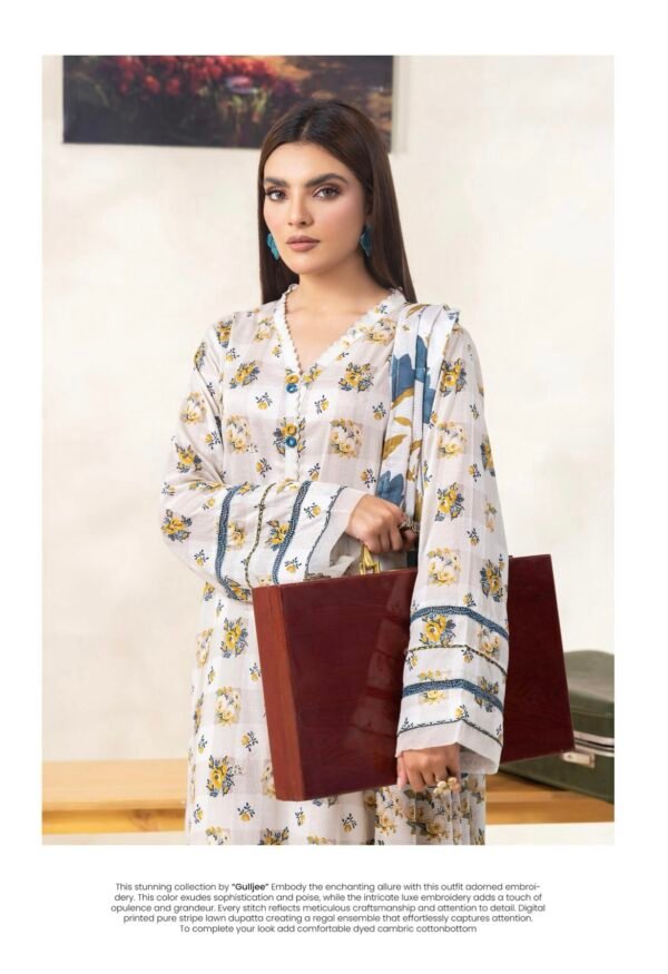 RHEA by Gull Jee Vol-01 - Unstitched 3 Piece Lawn Collection - A7 - Image 3