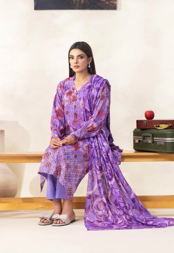 RHEA by Gull Jee Vol-01 - Unstitched 3 Piece Lawn Collection - A8 - Image 2