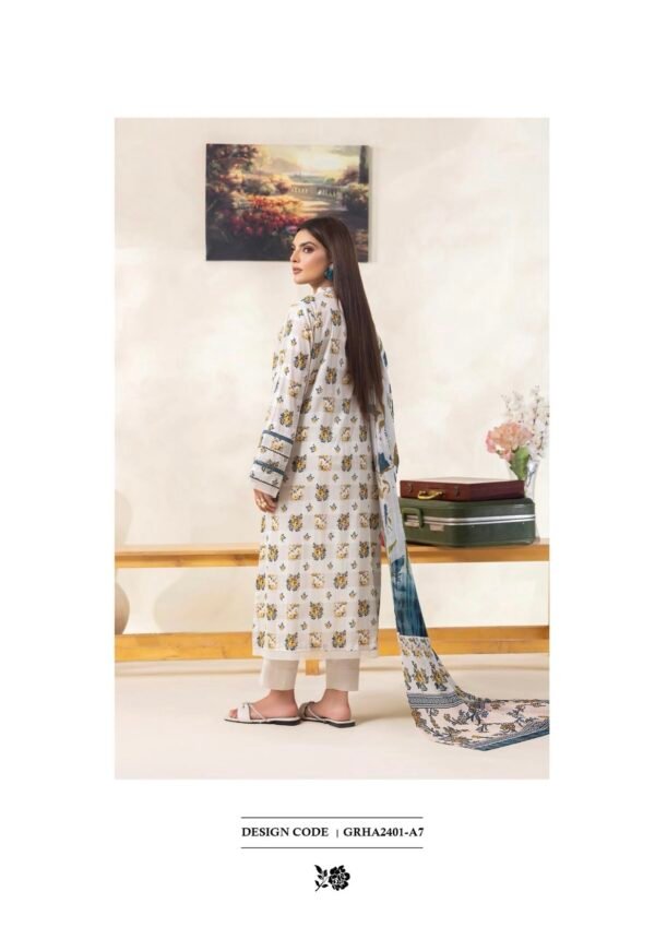 RHEA by Gull Jee Vol-01 - Unstitched 3 Piece Lawn Collection - A7 - Image 2