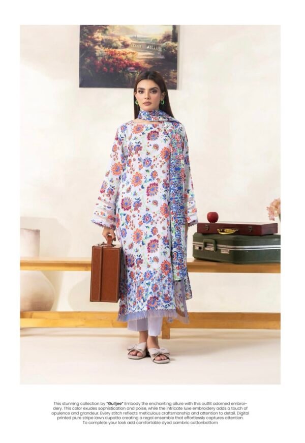 RHEA by Gull Jee Vol-01 - Unstitched 3 Piece Lawn Collection - A10 - Image 2