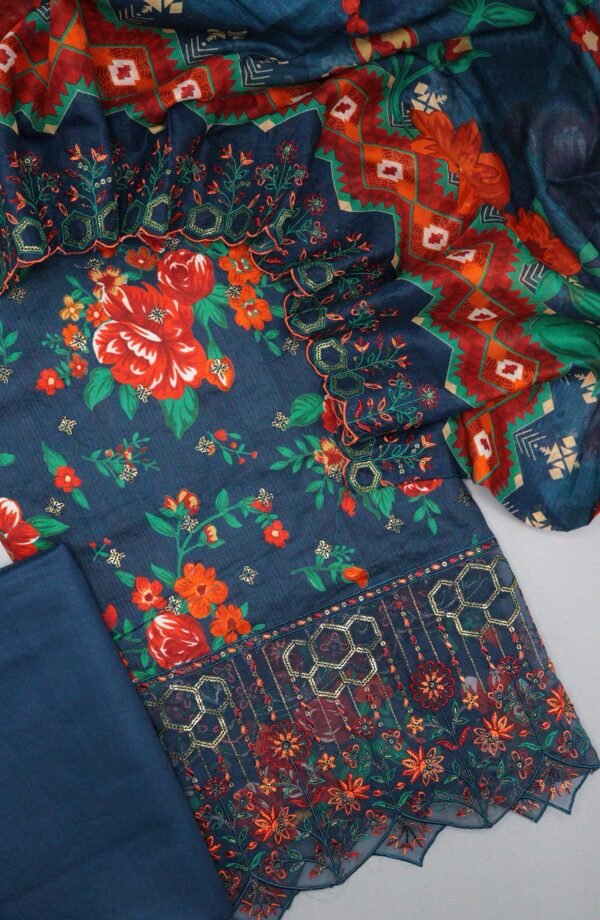 Bin Saeed Unstitched Cotton Embroidered Collection